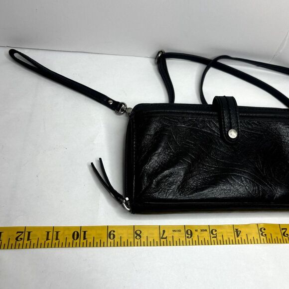 The Sak Iris Leather Floral Crossbody Bag Phone Black Wallet Womens Designer - Picture 11 of 11